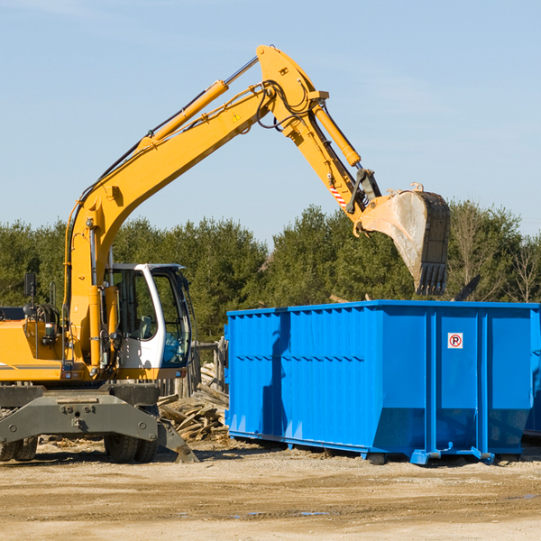 what happens if the residential dumpster is damaged or stolen during rental in Columbia Heights MN